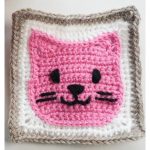 Cat Granny Square Free Crochet Pattern and Video Tutorial
