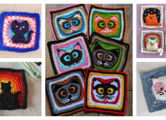 Cat Square Crochet Patterns