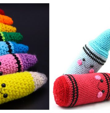 Crayon Amigurumi Free Crochet Pattern