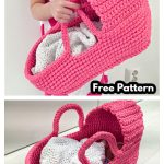 Doll’s Carry Basket Free Crochet Pattern