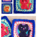 Fantastic Cat Square Crochet Pattern and Video Tutorial