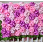 Flower Baby Blanket Free Crochet Pattern and Video Tutorial