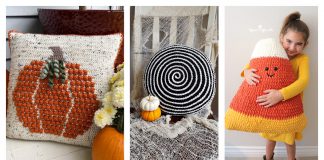 Halloween Pillow Free Crochet Pattern