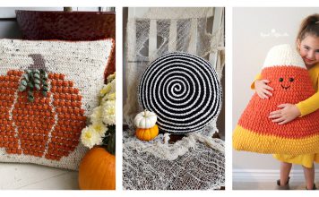 Halloween Pillow Free Crochet Pattern