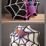 Halloween Spider Web Pillow Free Crochet Pattern