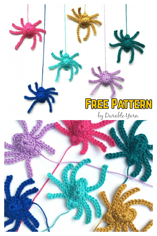 Itsy Bitsy Spider Free Crochet Pattern