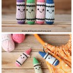 Kawaii Crayon Keychain Free Crochet Pattern