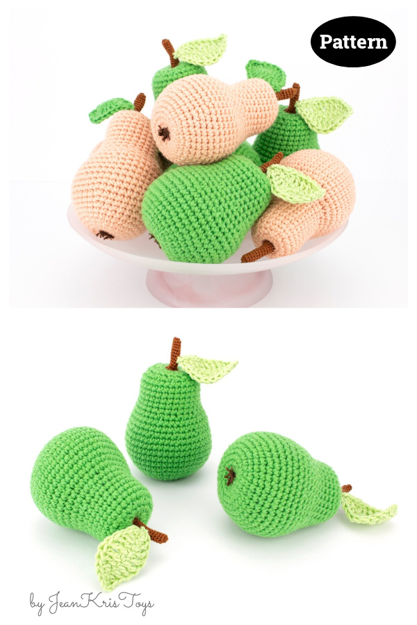 Amigurumi Pears Crochet Pattern
