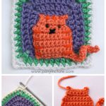 Many Cats Square Free Crochet Pattern