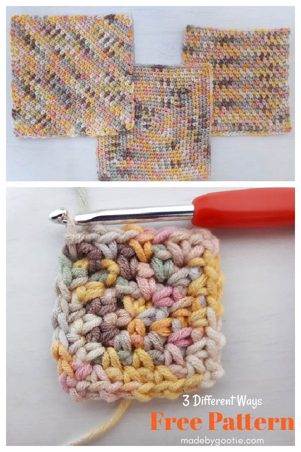 Moss Stitch Dishcloth Free Crochet Pattern