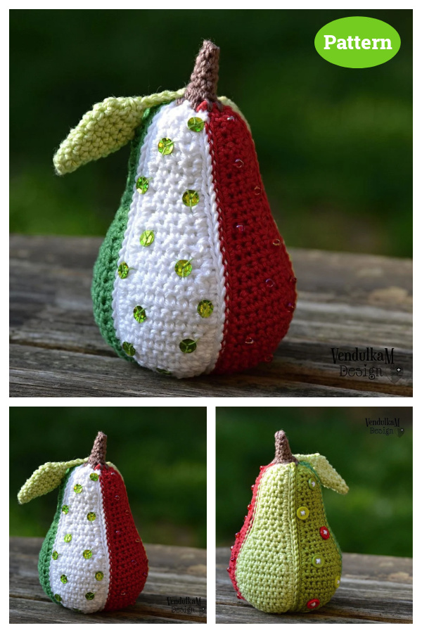 Patchwork Pear Crochet Pattern