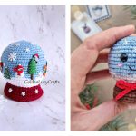 Snow Globe Amigurumi Free Crochet Pattern