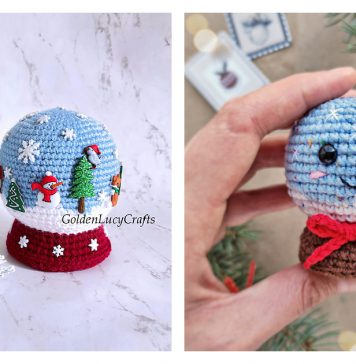 Snow Globe Amigurumi Free Crochet Pattern