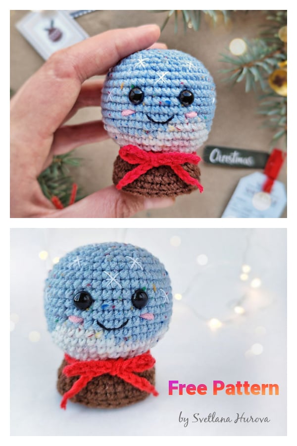 Snow Globe Free Crochet Pattern