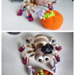 Spider with Pumpkin Crochet Pattern