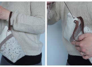 Wedge Project Bag Free Crochet Pattern