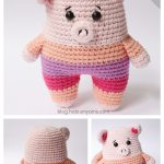 Amigurumi Apricot the Pig Free Crochet Pattern