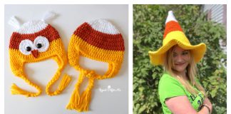 Candy Corn Hat Free Crochet Pattern