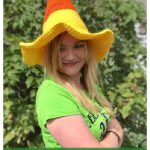 Candy Corn Witch Hat Free Crochet Pattern