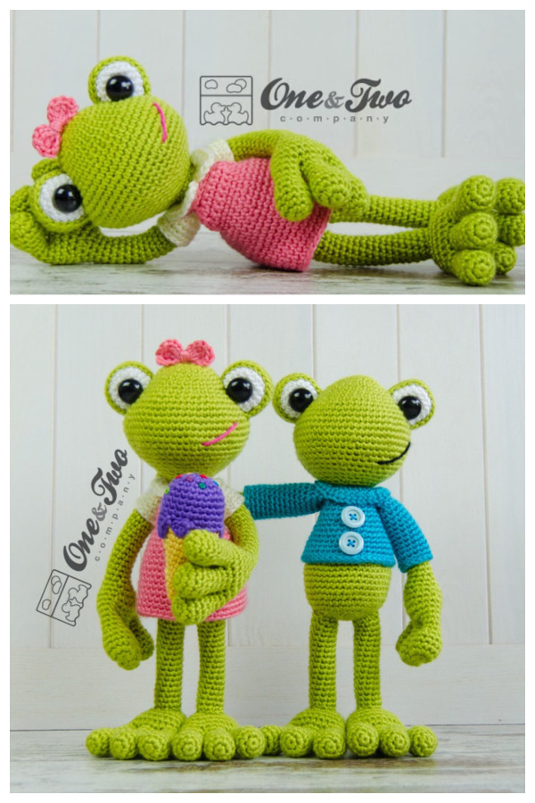 Flippy the Frog Amigurumi Free Crochet Pattern