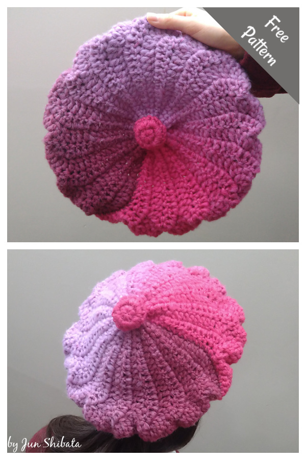 Fujiami Beret Free Crochet Pattern