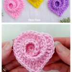 How to Crochet Rose Heart Video Tutorial
