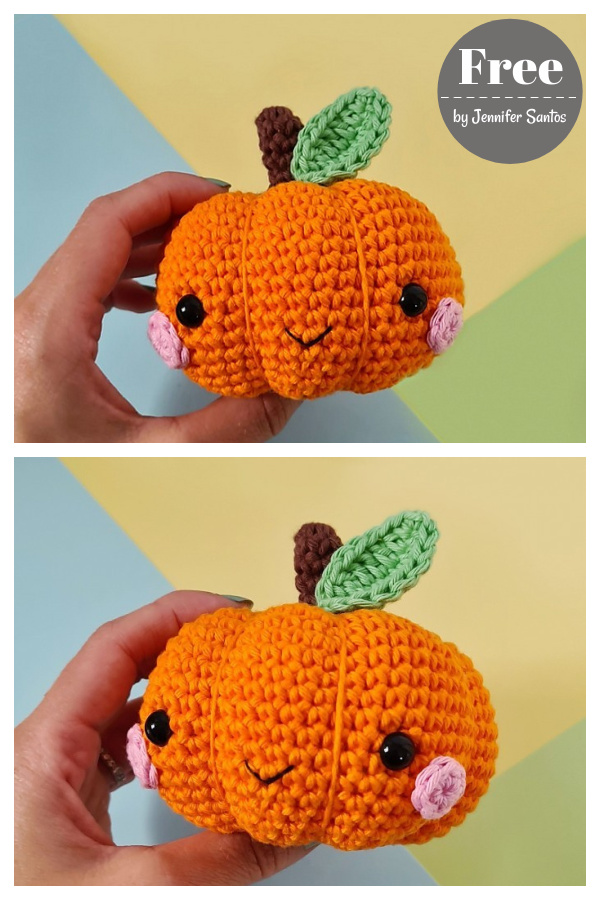 Kawaii Pumpkin Free Crochet Pattern