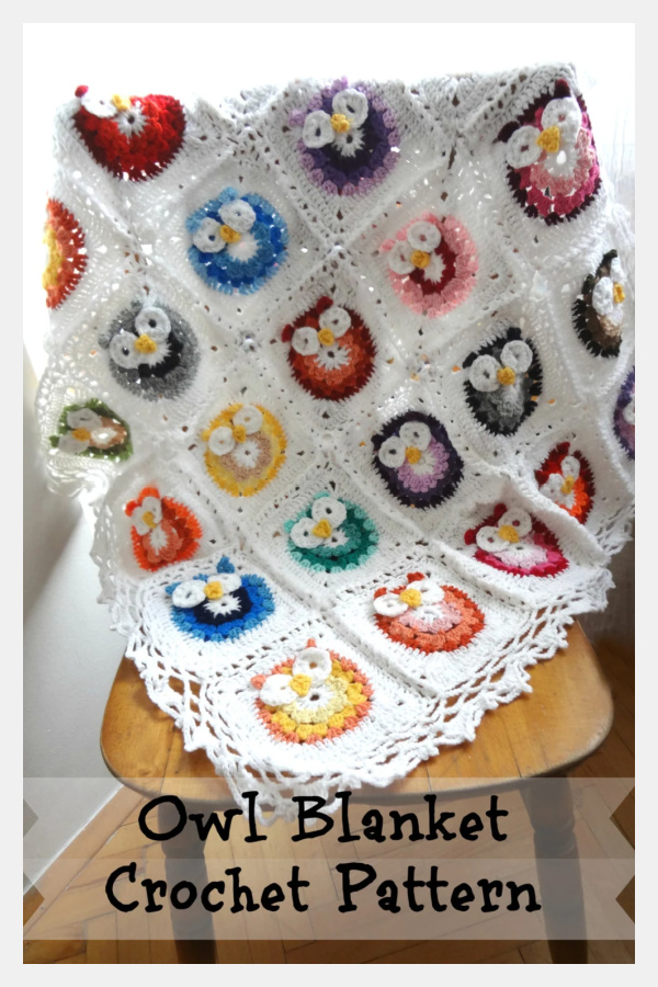 Owl Blanket Crochet Pattern