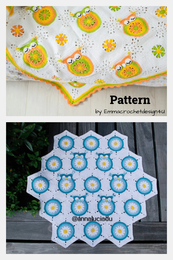 Owl Blanket Crochet Patterns