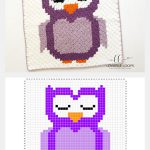 Owl C2C Baby Blanket Free Crochet Pattern