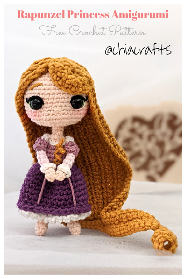 Rapunzel Princess Doll Amigurumi Free Crochet Pattern