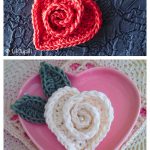 Rosy Heart Free Crochet Pattern