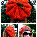 Slouchy Pumpkin Beret Free Crochet Pattern