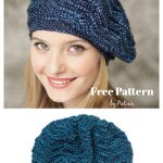 Wave Stitch Beret Free Crochet Pattern