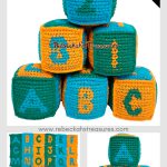 ABC Blocks Baby Educational Toy Free Crochet Pattern