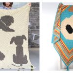 C2C Dog Blanket Free Crochet Pattern