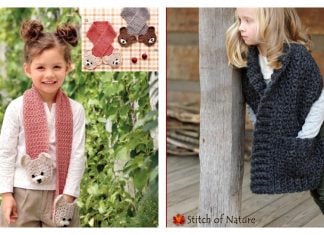 Children’s Pocket Scarf Crochet Patterns