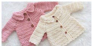 Chloe Baby Cardigan Free Crochet Pattern
