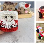 Christmas Santa Basket Free Crochet Pattern