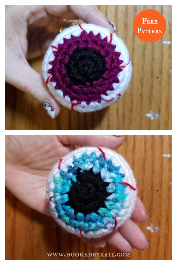 Creepy Eyeball Free Crochet Pattern 