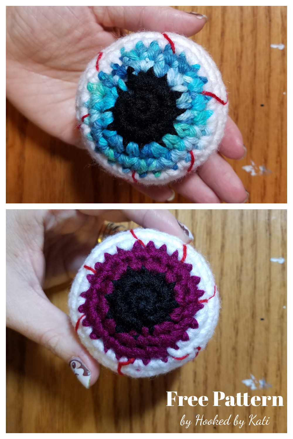 Creepy Eyeball Free Crochet Pattern