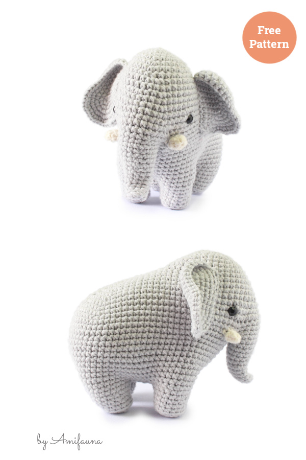 Duke Elephant Free Crochet Pattern