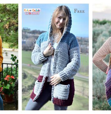Easy Hooded Cardigan Crochet Patterns