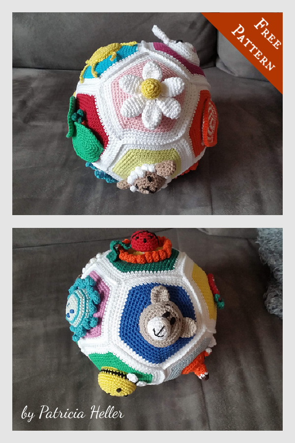 Robot Shape Sorter Baby Educational Toy Crochet Pattern