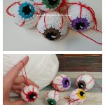 Eyeball Decoration Free Crochet Pattern