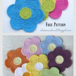 Flower Power Dishcloth Free Crochet Pattern