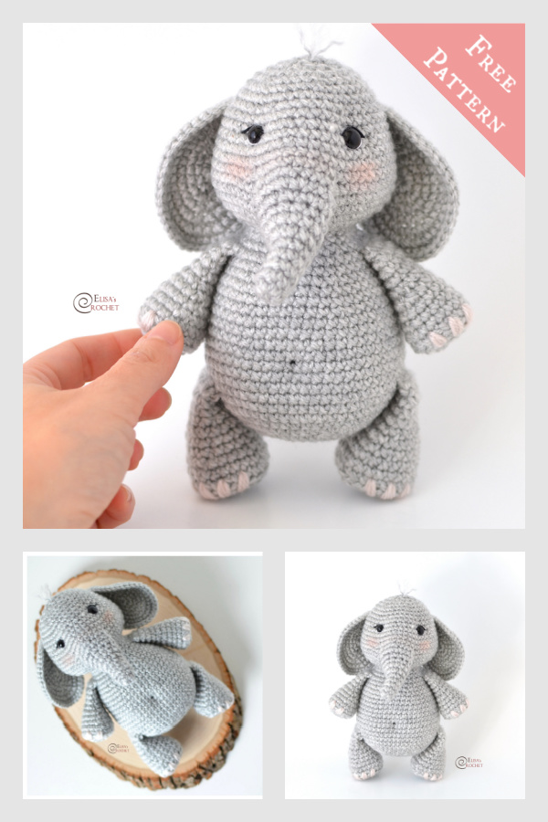 George the Elephant Amigurumi Free Crochet Pattern