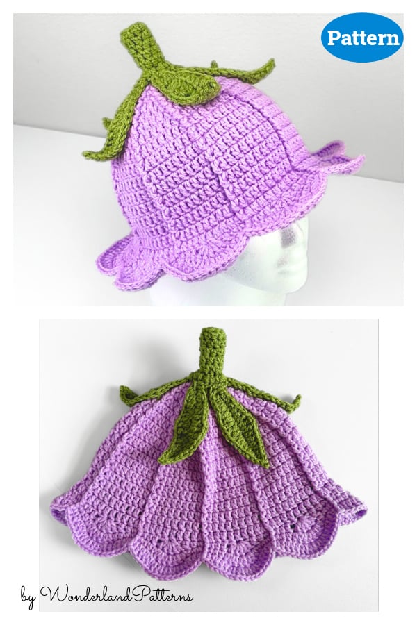 Lily Flower Bucket Hat Crochet Pattern