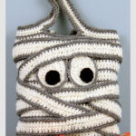 Mummy Trick-or-Treat Bag Crochet Pattern