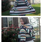 Painted Canyon Hooded Cardigan Crochet Pattern
